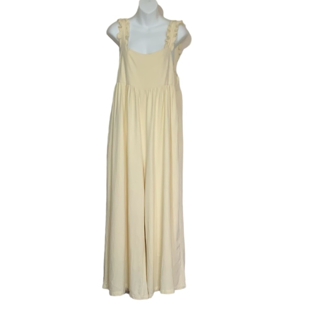 Molly Green Wide Leg Jumpsuit Size Large
